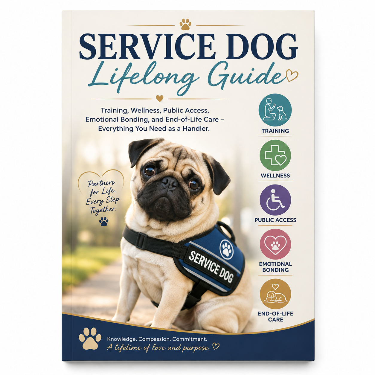 Service Dog Lifelong Guide: Training, Wellness, Public Access, Emotional Bonding, and End-of-Life Care - Everything You Need as a Handler